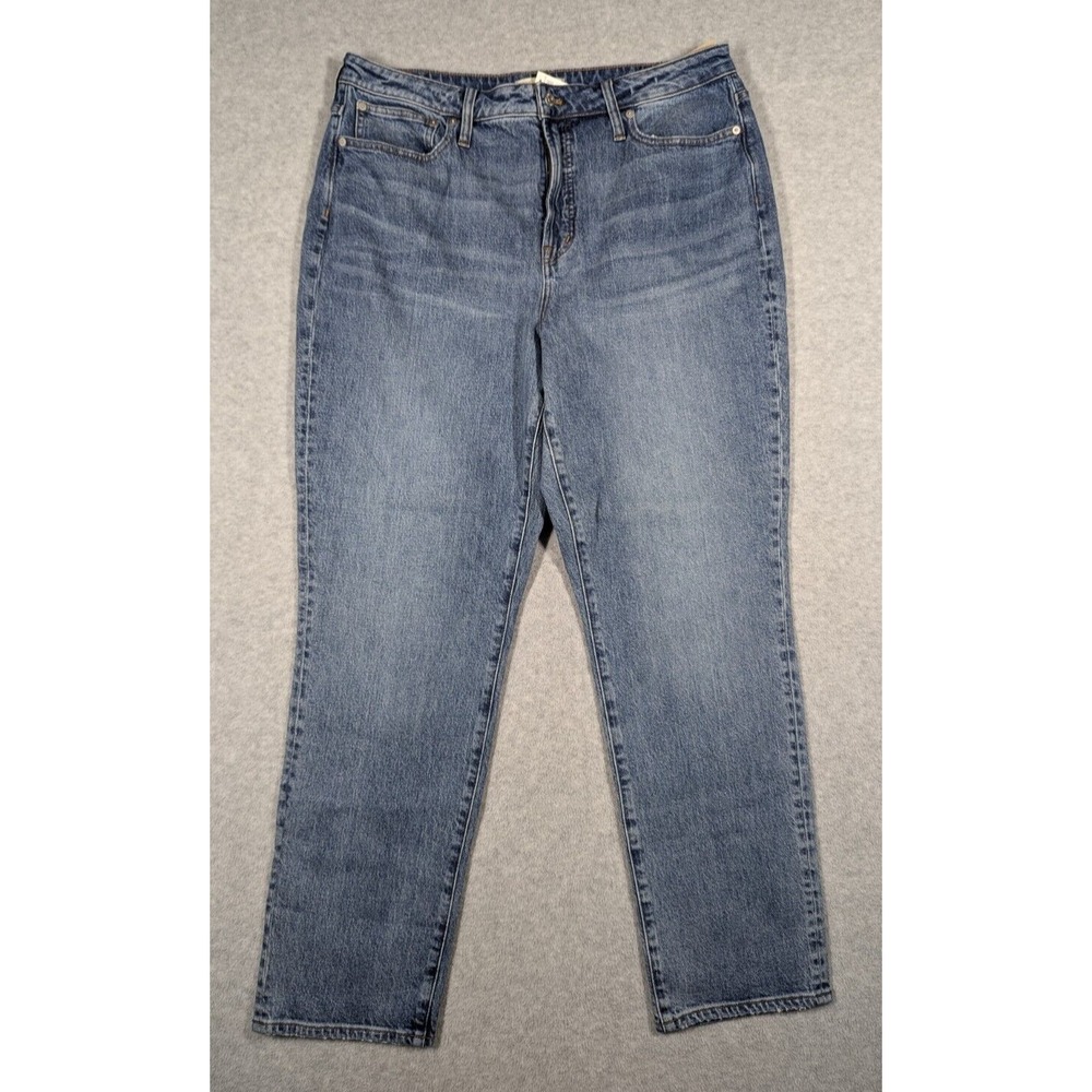 Madewell Women Jeans 33 Tall NWT Curvy Perfect Vintage Light‎ Wash High Rise
